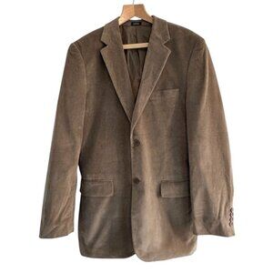 Saddlebred Men's Sz 40 R Tan Corduroy Blazer Jacket Sport Coat